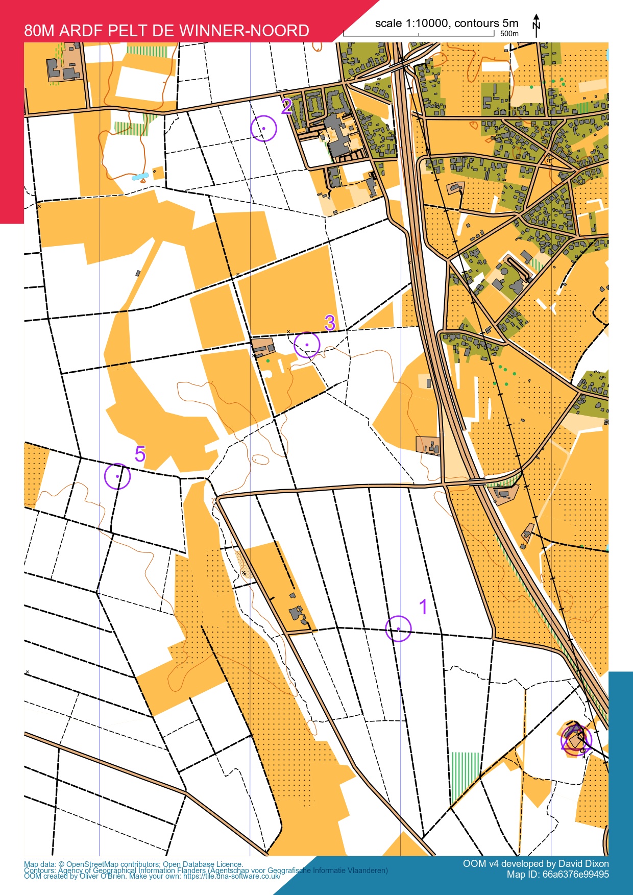 27 juli 2024 80m ARDF Pelt De Winner -Noord