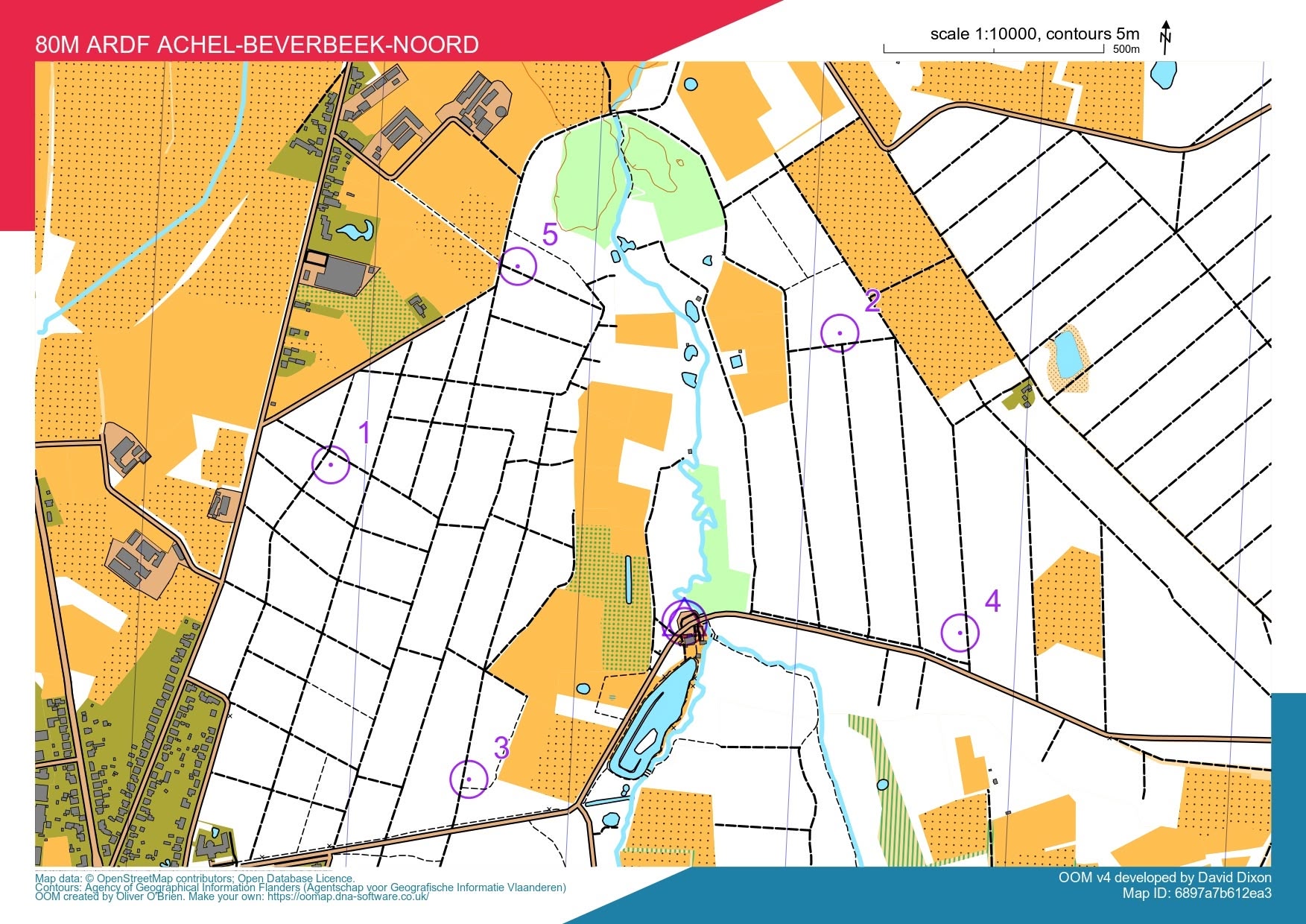09/08/2025 80m ARDF Achel-Beverbeek-Noord