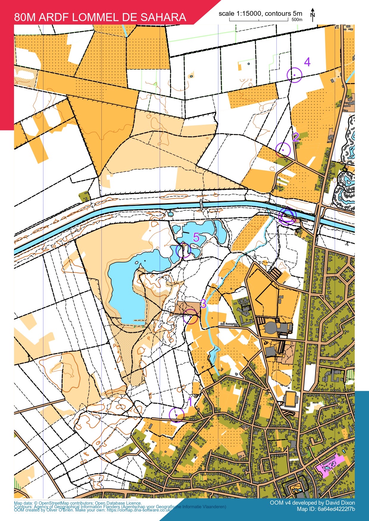 25/07/2026 80m ARDF Lommel De Sahara